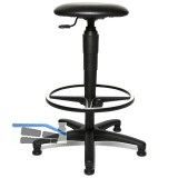 TOPSTAR Drehstuhl Tec60 Kunstleder Gleiter, Fu�ring