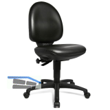 TOPSTAR Drehstuhl Tec50 Kunstleder Gleiter, Fu�ring