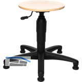 TOPSTAR Drehstuhl Tec50 Buchenholz Gleiter, Fu�ring