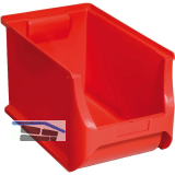 ALLIT Sichtlagerkasten Gr��e 4H rot 355 x 205 x 200 mm