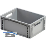 Eurokasten in grau geschlossen 400 x 300 x 170 mm