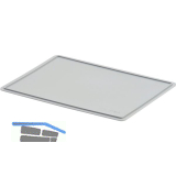 Deckel grau zu Eurokasten 400 x 300 mm