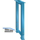 LISTA Werkbankfu� 80x725x700-1050mm RAL5012