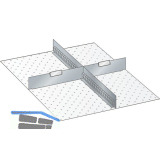 LISTA Einteilungsmaterial Trennw�nde 27E x 36E f�r Fronth�he 75 mm 3-tlg.