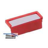 LISTA Beschriftungsreiter f�r Einsatzk�sten 47 x 12 mm Inhalt 20 St�ck