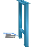 LISTA Werkbankfu� 80x725x800mm RAL5012