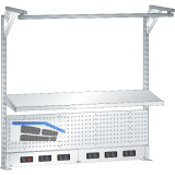 LISTA Universeller Aufbau BxH 2000x1590mm RAL7035 Energiekanal Typ Schuko