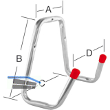 Universalhaken 150 x 245 x 125 mm verzinkt