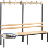 C+P Garderobenbank einseitig Basic 1650 x 1960 x 400 mm