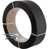Polypropylenband schwarz 3000 x12x0,55 mm Bruchlast 133 kg Kern � 406 mm