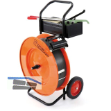 Packset kompl. Spanner, Abrollwagen, Verschlussh�lsen, Polypropylenband schwarz