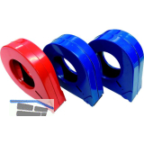 Handabroller Metallgeh�use mit Abschneider f�r Rollenbreite 38 mm