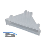 Kantenschutzecke geschlossen mit Druckpolster transparent 16 x 50 mm