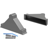 Kantenschutzecke geschlossen mit Druckpolster schwarz 12 x 48 x 48 mm