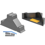 Kantenschutzecke offen schwarz 16 x 48 x 48 mm