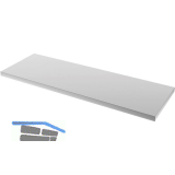 SEMLOC Werkbankplatte Holz - Edelstahl ummantelt 1360 x 463 x 38 mm