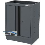 SEMLOC Unterbau-Fl�gelt�rschrank 910 x 680 x 458 mm schwarz 1 Boden 60kg