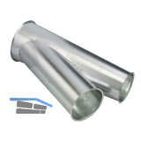 SCHUKO Abzweiger, Durchmesser 140/98/98, L�nge 400 mm