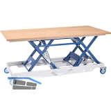 BECK H�henverstellbarer Arbeitstisch HS 300-gross mit Buchenplatte Multiplex