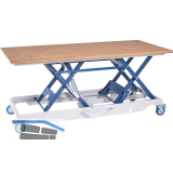 BECK H�henverstellbarer Arbeitstisch HS 300-gross mit Lochrasterplatte Multiplex