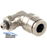 Pneumatik Winkeleinschraubanschluss, Durchmesser DM 6 mm, M5