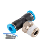 Pneumatik T-Einschraubanschluss, Durchmesser DM 4 mm, 1/8"