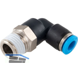 Pneumatik Winkeleinschraubanschluss, Durchmesser DM 6 mm, 1/4"