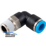 Pneumatik Winkeleinschraubanschluss, Durchmesser DM 8 mm, 1/4"