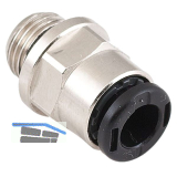 Pneumatik Einschraubanschluss, gerade, Durchmesser DM 4 mm, M6 x 0,75