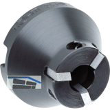 R�HM Mitnehmer-Scheibe mit 4-seitig verw. HM-Platten, Rechtsl., 25H