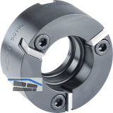 R�HM Mitnehmer-Scheibe m. ausw. u. m. 4-seitig verw. HM-Platten, Li., 40 mm