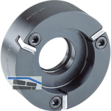 R�HM Mitnehmer-Scheibe m. ausw. u. m. 4-seitig verw. HM-Platten, Re./Li., 40 mm