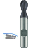 MAYKESTAG Langlochfr�ser mit Radius HSS-ECo8 ALUNIT 10,0 mm kurz Zweischneider