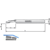 MAWEX Bohrnutenfr�ser HSS 5X14X60 mm einschneidig spiralig