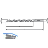 MAWEX Fr�sbohrer HSS 10X72X126 mm f�r Kopierfr�smaschinen