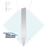 LVD Standard-Oberwerkzeug WILA-Aufnahme R10W gerade L=550 26� 800kN 12-teilig