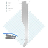 LVD Standard-Oberwerkzeug WILA-Aufnahme E15W gekr�pft L=510 78� 680kN