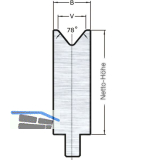 LVD Stone-Radius bei Standard 1-V-Matrize V=80 L=250 78� 2300kN