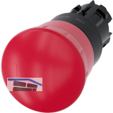 SIEMENS Not-Aus Pilzdrucktaster D22/H40 - 3SU1000-1HB20-0AA0