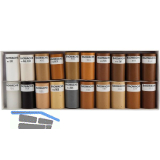 BAO Weichwachs wei�-schwarz - 20 Halbstangen