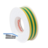 COROPLAST Isolierband 0,15x15mmx10m gelb/gr�n