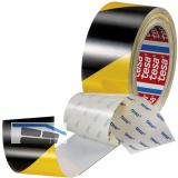 Tesa Anti-Scratch PET Bodenmar. schw/gelb 50mm/20m