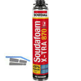 SOUDAL Pistolenschaum Soudafoam X-tra 870 Gun E, - 61L Ausbeute ALL SEASON