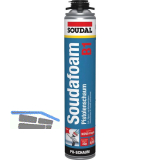 Soudal 1K - Pistolenschaum Soudafoam GUN B1 750ml, - 45L Ausbeute