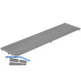 MEAFLOOR Gitterrostauflagen genoppt 800 x 200 mm