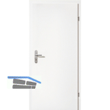 SOLIDO Smart Wohnungseingangst�re Einbruchschutz WK2, wei� RE 900/2030 mm