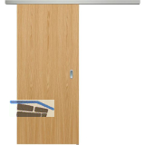 SOLIDO Smart Schiebet�re Set Bergeiche hell lackiert, 820x2070 mm