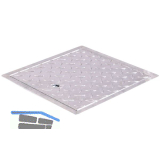 Schachtabdeckung verzinkt 500/500 mm