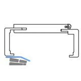 SOLIDO Trend Fertigholzzarge wei� glatt lackiert Rechts 800/2010/150 mm