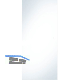 SOLIDO Glasschiebet�r Reflo, mit Muschelgriff Bohrung 820x2100